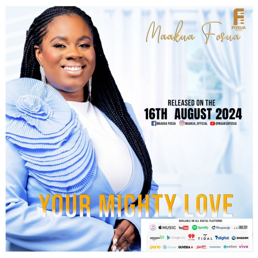 Rising gospel musician Maakua Fosua prepared to release her newest single, “Your Mighty Love,” on August 16, 2024.